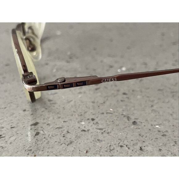 Guess GU 1184 CL BRN 42-19-130 FLEX HINGES Brown Full Rim Eyeglasses Frames ONLY - Picture 4 of 14